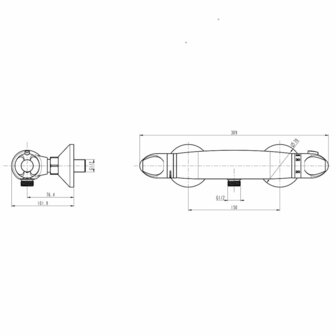 SCH&Uuml;TTE Douchemengkraan thermostatisch SUPRA chroomkleurig 4008431524351 7