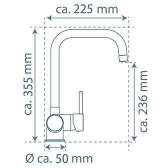 EISL Keukenmengkraan FUTURA zwart 9002560796509 4