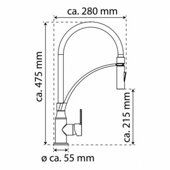 EISL Keukenmengkraan met soft-touch-uitloop CARNEO zwart chroomkleurig 9002560798916 11