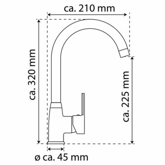 EISL Keukenmengkraan DIZIANI chroomkleurig 9002560800305 3