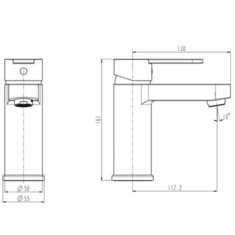 SCH&Uuml;TTE Wastafelmengkraan ELEPHANT chroomkleurig 4008431342108 5