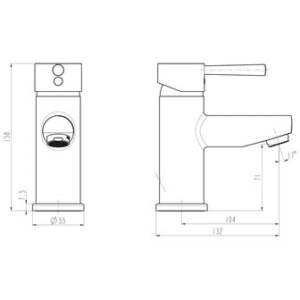 SCH&Uuml;TTE Wastafelmengkraan UNICORN chroomkleurig 4008431337104 5