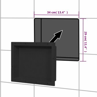 Douchenis 41x51x10 cm matzwart 8720286802816 7