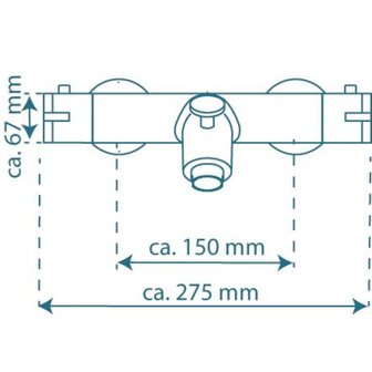 SCH&Uuml;TTE Bad-/douchemengkraan LONDON thermostatisch 4008431524702 7