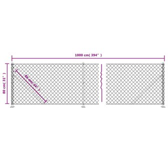 Gaashek met flens 0,8x10 m groen 8720845771508 6