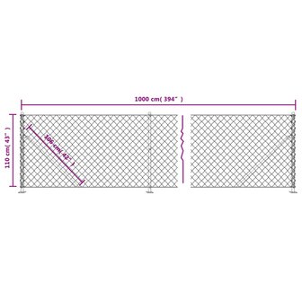 Gaashek met flens 1,1x10 m groen 8720845771522 6