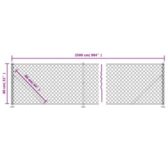 Gaashek met flens 0,8x25 m groen 8720845771584 6