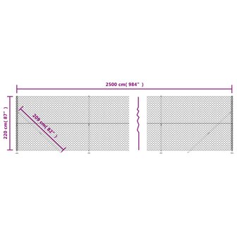 Gaashek met flens 2,2x25 m groen 8720845771652 6