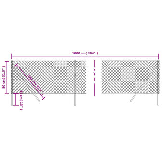 Gaashek 0,8x10 m antracietkleurig 8720845771669 5