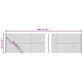 Gaashek met flens 1,6x10 m antracietkleurig 8720845772024 6