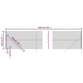 Gaashek 2,2x10 m zilverkleurig 8720845772215 5