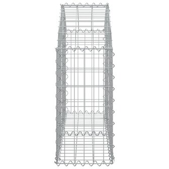 Schanskorf gewelfd 100x30x60/80 cm gegalvaniseerd ijzer 8720845650865 4