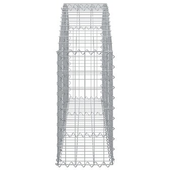 Schanskorf gewelfd 150x30x60/80 cm gegalvaniseerd ijzer 8720845651060 4