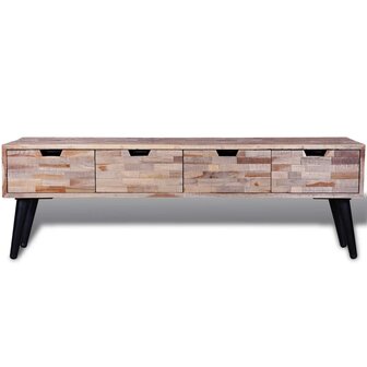 Tv-meubel met vier lades gerecycled teak 8718475931201 2