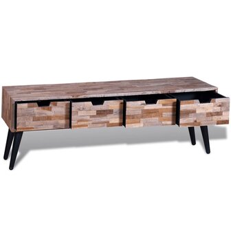 Tv-meubel met vier lades gerecycled teak 8718475931201 3