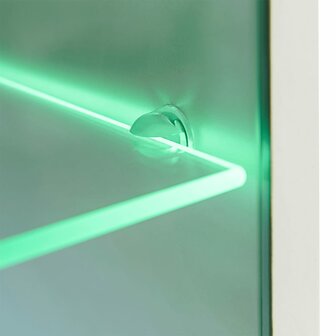 Muurvitrine tv-meubel met LED-verlichting zwart 5-delig 8718475527435 8