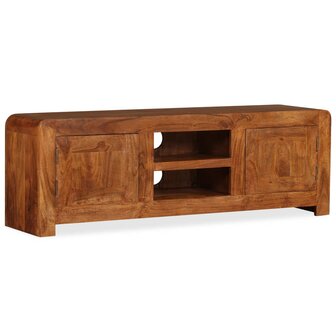 Tv-meubel 120x30x40 cm massief hout met honingafwerking 8718475567943 1