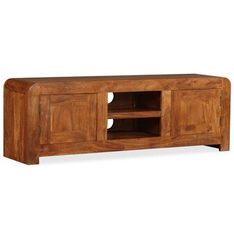 Tv-meubel 120x30x40 cm massief hout met honingafwerking 8718475567943 2