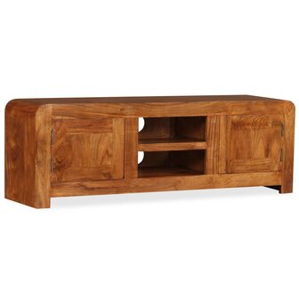 Tv-meubel 120x30x40 cm massief hout met honingafwerking 8718475567943 3