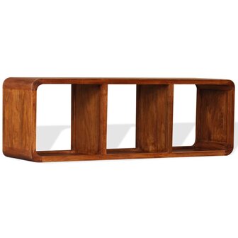 Tv-meubel 120x30x40 cm massief hout met honingafwerking 8718475567950 3