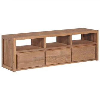 Tv-meubel 120x30x40 cm teakhout met natuurlijke afwerking 8718475623175 1