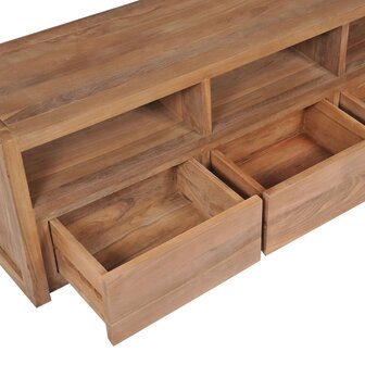 Tv-meubel 120x30x40 cm teakhout met natuurlijke afwerking 8718475623175 5