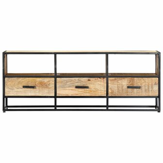 Tv-meubel 120x30x45 cm massief mangohout 8719883552163 2