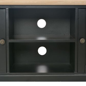 Tv-meubel 120x30x40 cm hout zwart 8718475742197 8