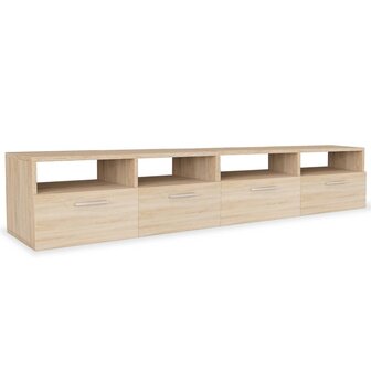 Tv-meubels 2 st 95x35x36 cm bewerkt hout eikenkleurig 8718475599593 2