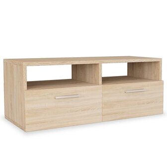 Tv-meubels 2 st 95x35x36 cm bewerkt hout eikenkleurig 8718475599593 3