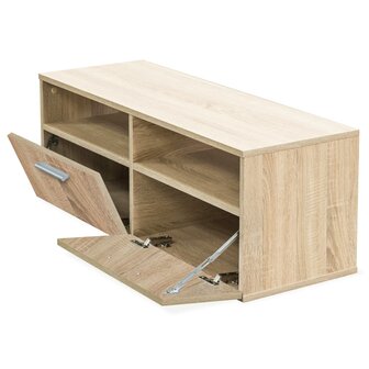 Tv-meubels 2 st 95x35x36 cm bewerkt hout eikenkleurig 8718475599593 4