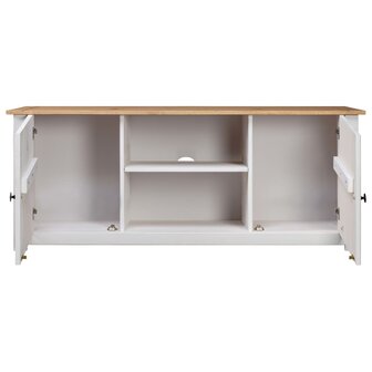 Tv-kast Panama Range 120x40x50 cm massief grenenhout wit 8719883682419 3