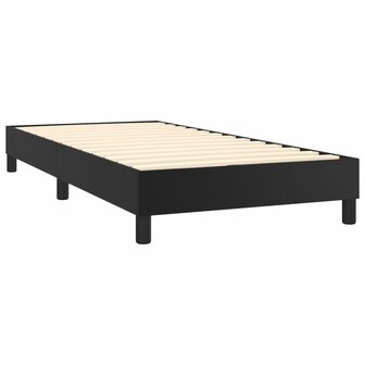 Boxspring met matras kunstleer zwart 90x200 cm 8720287324706 4