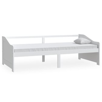 Bedbank 3-zits massief grenenhout 90x200 cm wit 8720286579237 2