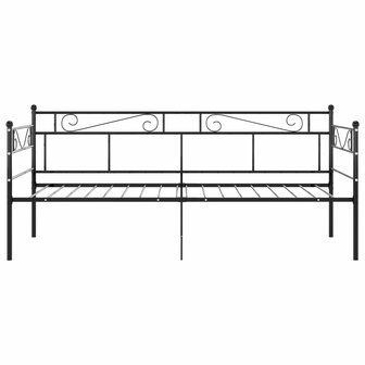 Slaapbankframe metaal zwart 90x200 cm 8720286195635 4