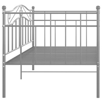 Slaapbankframe metaal grijs 90x200 cm 8720286195772 5