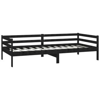 Bedbank massief grenenhout zwart 90x200 cm 8720286641309 5