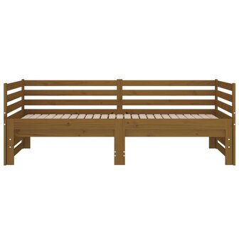 Slaapbank uitschuifbaar grenenhout honingbruin 2x(90x190) cm 8720287133728 9