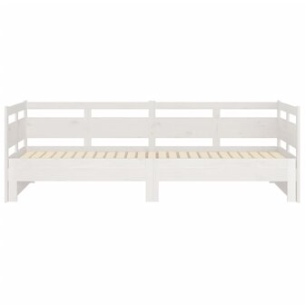 Slaapbank uitschuifbaar massief grenenhout wit 2x(90x200) cm 8720287072911 7