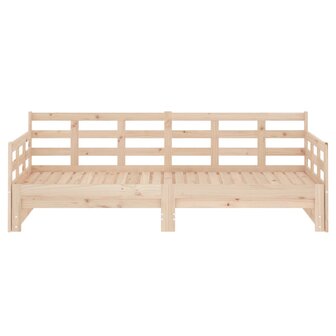 Slaapbank uitschuifbaar massief grenenhout 2x(80x200) cm 8720287073550 6