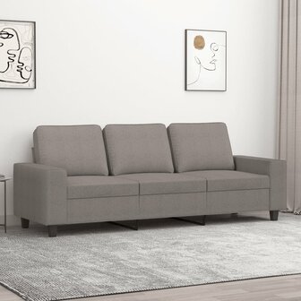 Driezitsbank 180 cm stof taupe 8721012141322 1