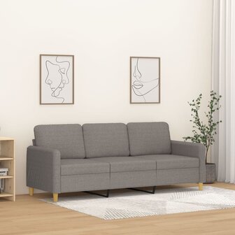 Driezitsbank 180 cm stof taupe 8721012135789 1