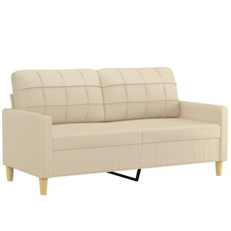 2-delige Loungeset met kussens stof cr&egrave;mekleurig 8721012062436 4