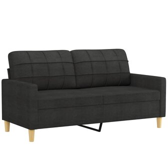 2-delige loungeset met kussens stof zwart 8721012062450 4