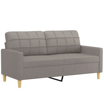 2-delige Loungeset met kussens stof taupe 8721012062481 4