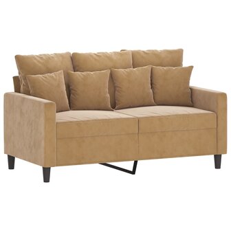 2-delige Loungeset met kussens fluweel bruin 8721012066748 3