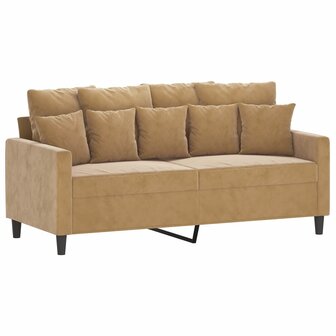 2-delige Loungeset met kussens fluweel bruin 8721012066748 4