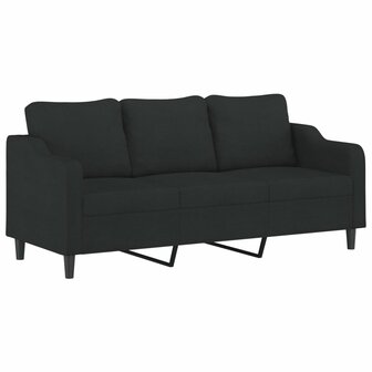 2-delige loungeset met kussens stof zwart 8721012068056 4