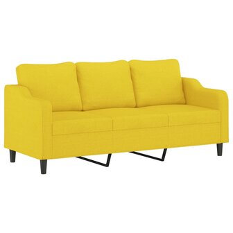 2-delige Loungeset met kussens stof lichtgeel 8721012068063 4