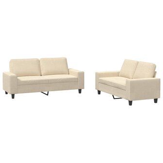 2-delige Loungeset stof cr&egrave;mekleurig 8721012068513 2